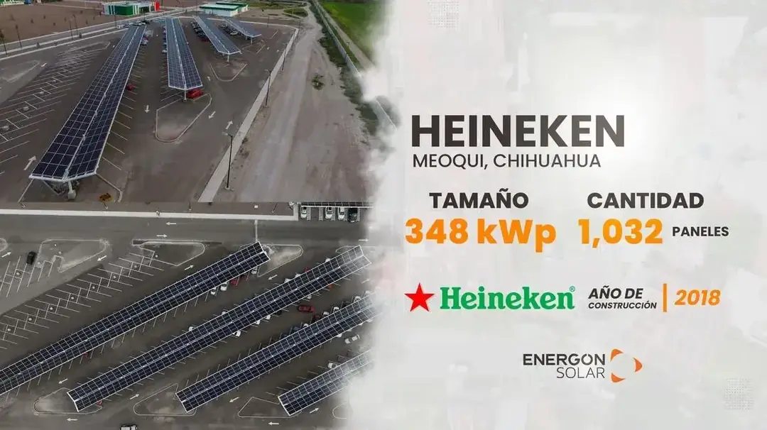 Heineken — Sistema solar de 348 kWp en planta